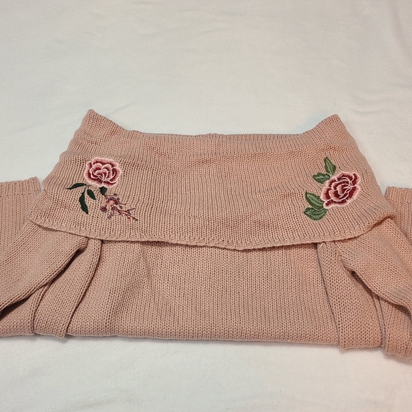 🌹Arizona Jeans Pink Rose Sweater Size 1X 🌹 - Picture 6 of 7